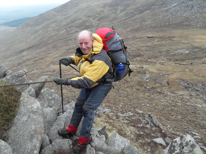 Tom on the way down